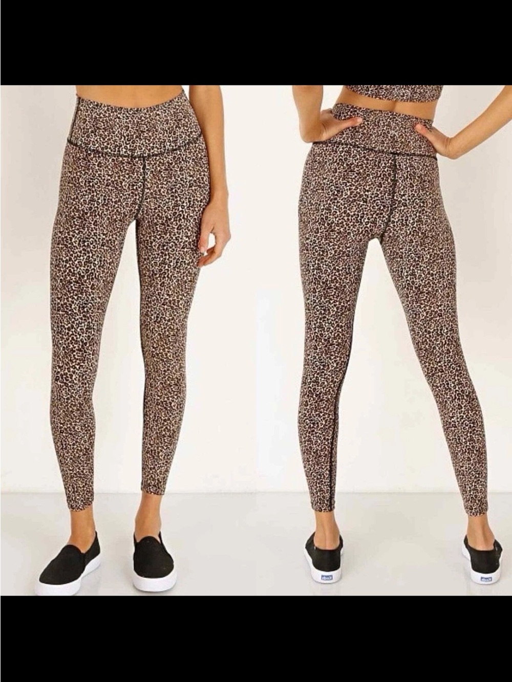 Varley Womens Size S Luna 7/8 Legging Classic Leopard Brown Black Animal Print